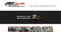 Desktop Screenshot of jbcgolfcarts.com