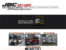 Tablet Screenshot of jbcgolfcarts.com